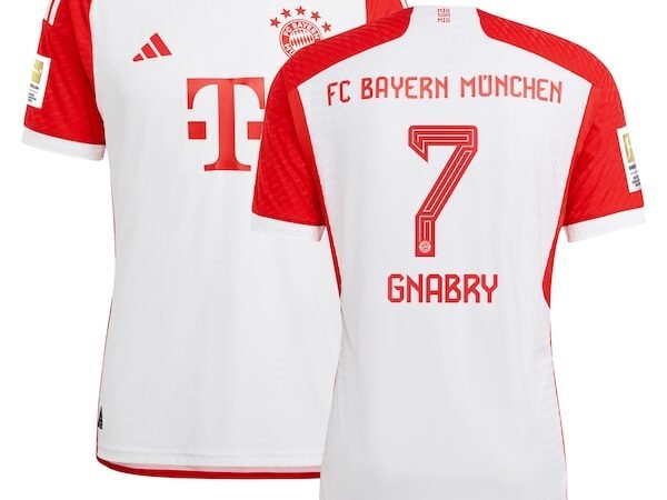 Serge Gnabry Bayern Munich adidas 2023/24 Home Authentic Jersey - White/Black