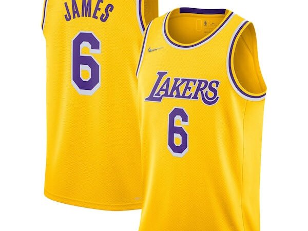 LeBron James Los Angeles Lakers Nike 2021/22 Diamond Swingman Jersey - Icon Edition - Gold