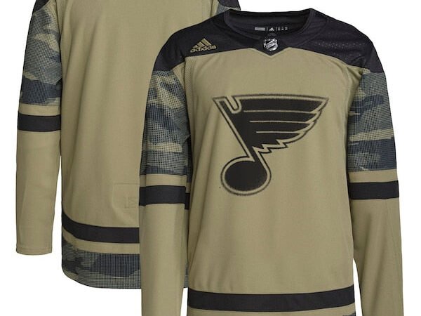 St. Louis Blues adidas Military Appreciation Team Authentic Practice Jersey - Camo