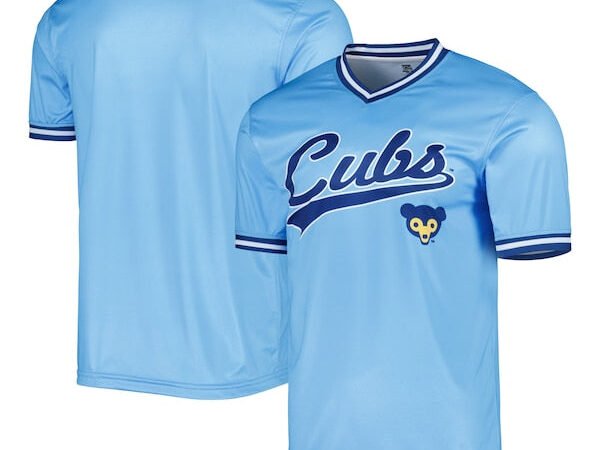 Chicago Cubs Stitches Cooperstown Collection Team Jersey - Light Blue