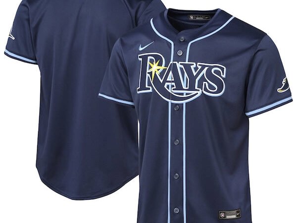 Tampa Bay Rays Youth Road Limited Jersey - Navy/Light Blue