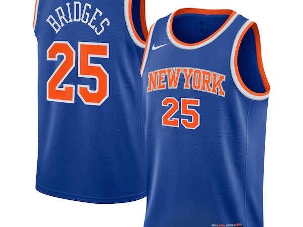 Mikal Bridges New York Knicks Nike Youth Swingman Jersey - Icon Edition - Blue