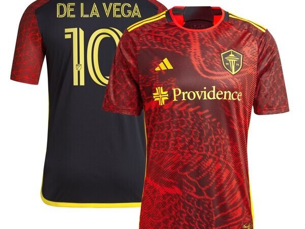 Pedro de la Vega Seattle Sounders FC adidas 2024 The Bruce Lee Kit Replica Player Jersey – Red