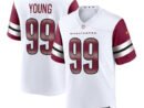 Chase Young Washington Commanders Nike Game Jersey - White/Burgundy
