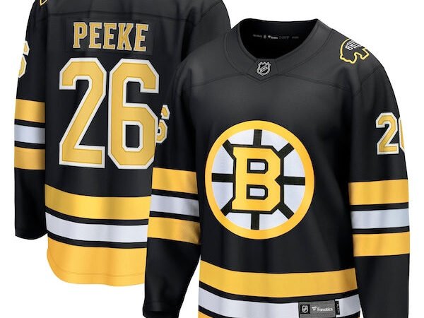 Andrew Peeke Boston Bruins  Home Breakaway Player Jersey - Black