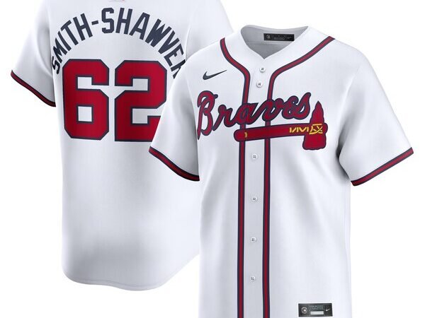 AJ Smith-Shawver Atlanta Braves Nike Home Limited Player Jersey – White
