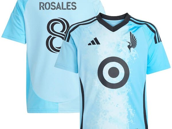 Joseph Rosales Minnesota United FC adidas Youth 2025 CONVERGENCE Replica Player Jersey - Blue