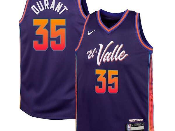 Kevin Durant Phoenix Suns Nike Youth Swingman Replica Jersey - City Edition - Purple