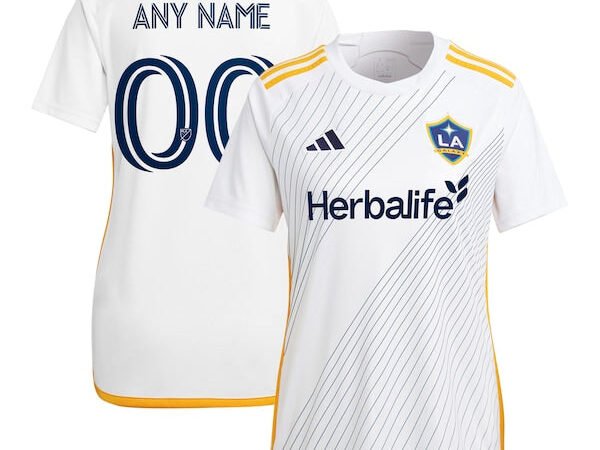 LA Galaxy adidas Women's 2024 Angeleno Kit Replica Custom Jersey  - White