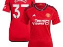 Kobbie Mainoo Manchester United adidas Women's 2023/24 Home Replica Player Jersey - Red/Green