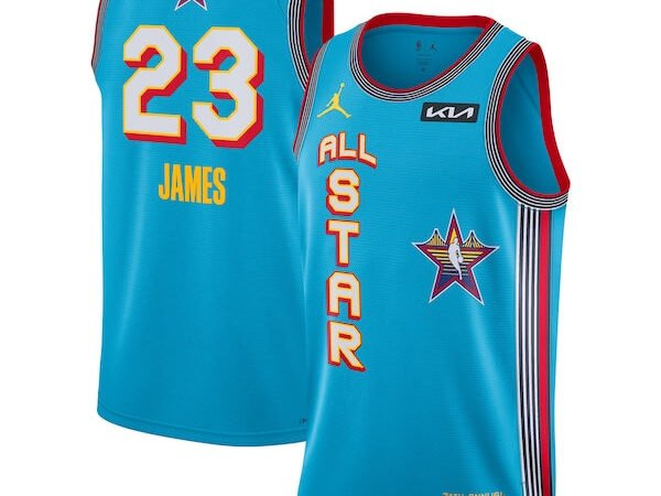 LeBron James Jordan Brand Unisex 2025 NBA All-Star Game Swingman Player Jersey - Light Blue