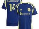 Jacob Shaffelburg Nashville SC adidas Women's 2025 The Heart of Nashville Kit Replica Player Jersey - Navy