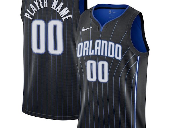 Orlando Magic Nike 2020/21 Swingman Custom Jersey - Icon Edition - Black/White