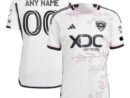 D.C. United adidas 2024 The Cherry Blossom Kit Authentic Custom Jersey - White