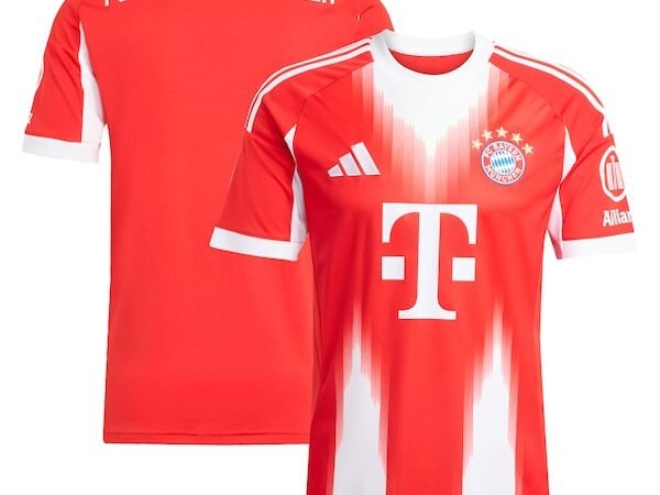 Bayern Munich adidas 2025/26 Home Replica Jersey - Red/White