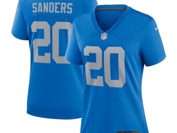 Barry Sanders Detroit Lions Nike Women's Alternate Game Jersey - Blue