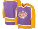 Los Angeles Kings Youth 1980 Blue Line Player Jersey - Purple