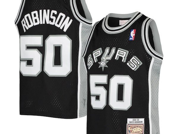 David Robinson San Antonio Spurs Youth 1998/99 Hardwood Classics Swingman Jersey - Black