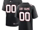 Atlanta Falcons Nike Throwback Custom Game Jersey - Black