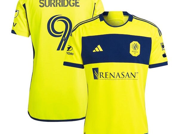 Sam Surridge Nashville SC adidas 2024 The 615 Kit Authentic Player Jersey - Yellow