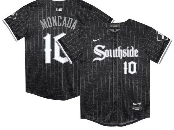 Yoan Moncada Chicago White Sox Nike Preschool City Connect Limited Player Jersey - Black