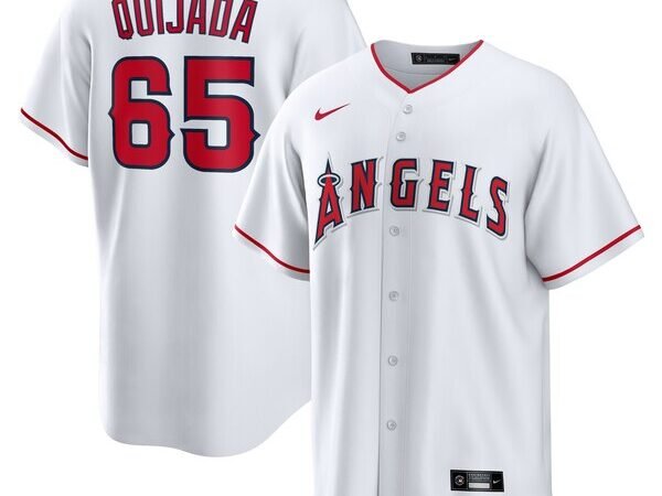 José Quijada Los Angeles Angels Nike Home  Replica Player Jersey - White