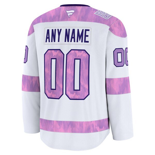 Buffalo Sabres 2024 Hockey Fights Cancer Custom Practice Jersey - White