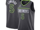 Anthony Edwards Minnesota Timberwolves Jordan Brand Unisex Swingman Jersey - Statement Edition - Charcoal