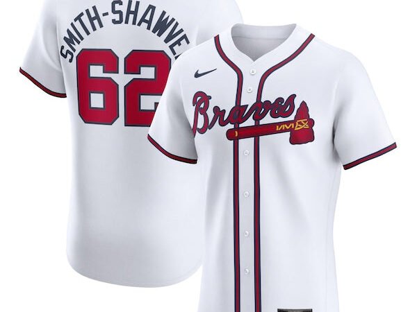 AJ Smith-Shawver Atlanta Braves Nike Home Elite Player Jersey - White