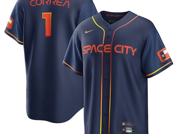 Carlos Correa Houston Astros Nike 2022 City Connect Replica Player Jersey - Navy