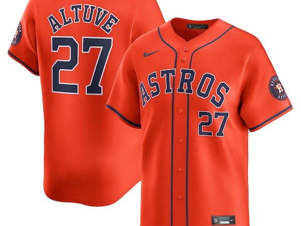 Jose Altuve Houston Astros Nike Alternate Limited Player Jersey – Orange