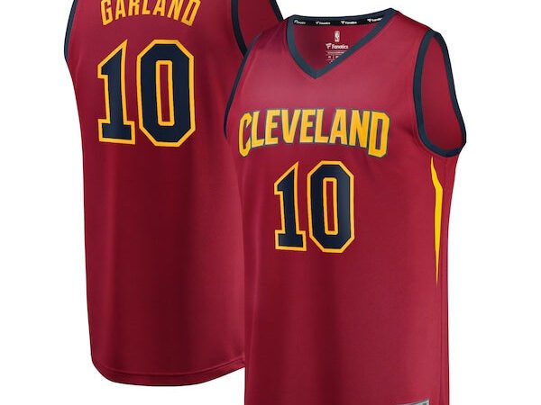 Darius Garland Cleveland Cavaliers  Youth Replica Fast Break Jersey Wine - Icon Edition