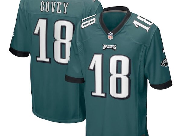 Britain Covey Philadelphia Eagles Nike Home Game Player Jersey - Midnight Green