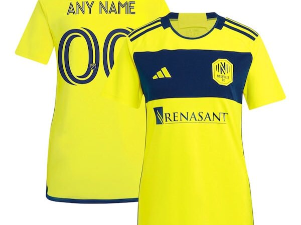 Nashville SC adidas Women's 2024 The 615 Kit Replica Custom Jersey - Yellow