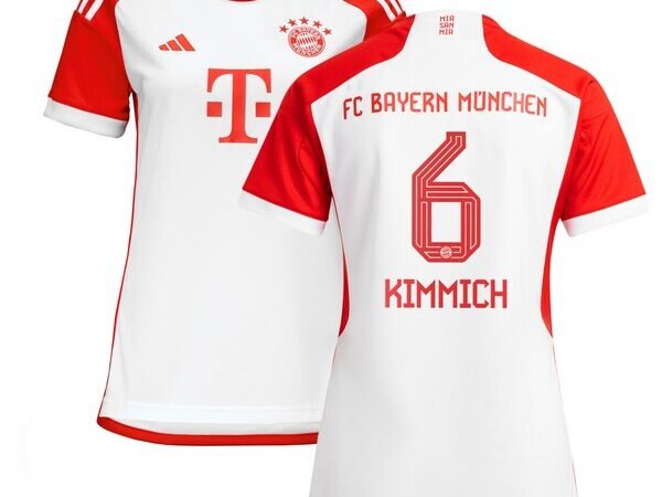 Joshua Kimmich Bayern Munich adidas Women's 2023/24 Home Replica Jersey - White/Black