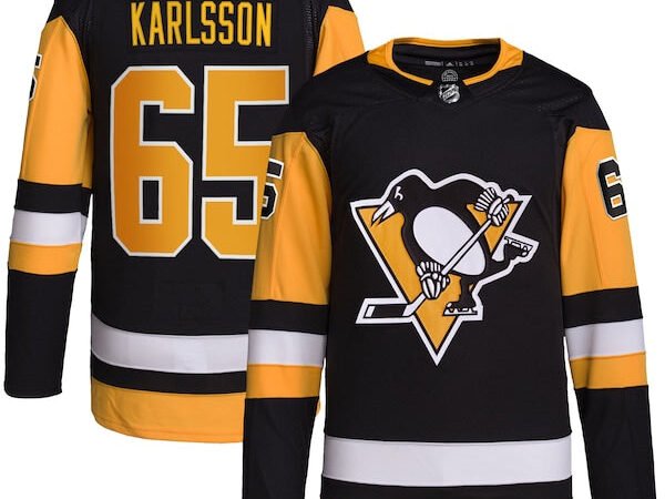 Erik Karlsson Pittsburgh Penguins adidas Home Primegreen Authentic Pro Player Jersey - Black