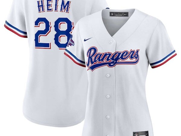 Jonah Heim Texas Rangers Nike Women's Home 2023 World Series Champions Replica Player Jersey - White