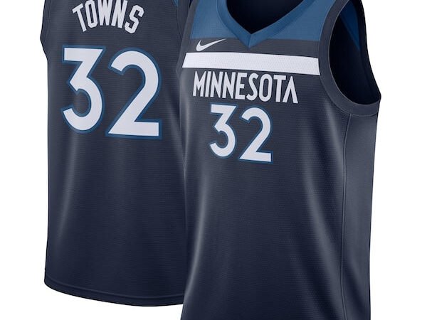 Karl-Anthony Towns Minnesota Timberwolves Nike Swingman Jersey Navy - Icon Edition