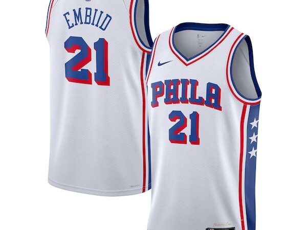 Joel Embiid Philadelphia 76ers Nike Youth Swingman Jersey - Association Edition - White