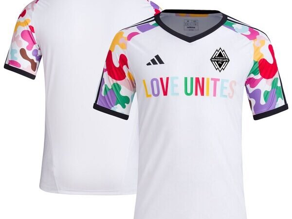 Vancouver Whitecaps FC adidas 2024 Pride Pre-Match Top - White
