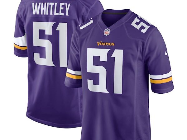 Benton Whitley Minnesota Vikings Nike Home Game Player Jersey - Purple