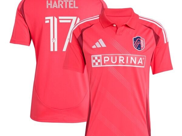 Marcel Hartel St. Louis City SC adidas 2025 Forever CITY Red Replica Player Jersey - Red