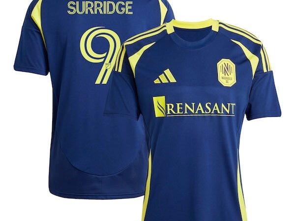 Sam Surridge Nashville SC adidas 2025 The Heart of Nashville Kit Replica Player Jersey - Navy