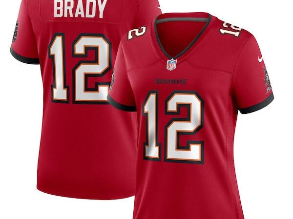 Tom Brady Tampa Bay Buccaneers Nike Women's Game Jersey - Red/Pewter
