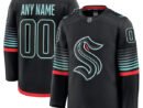 Seattle Kraken  Alternate Premium Custom Jersey - Black/Navy/White