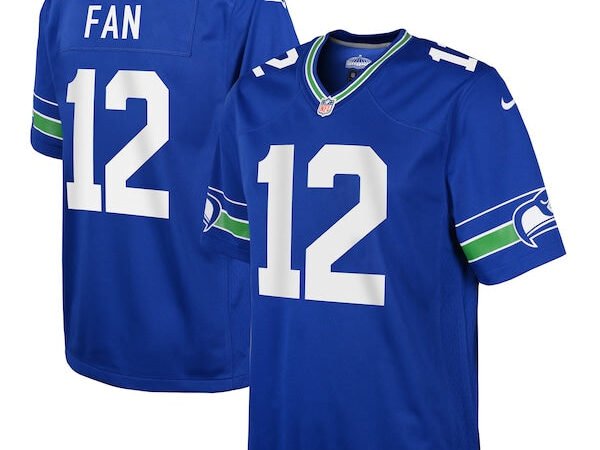 12th Fan Seattle Seahawks Nike Youth Game Jersey - Royal