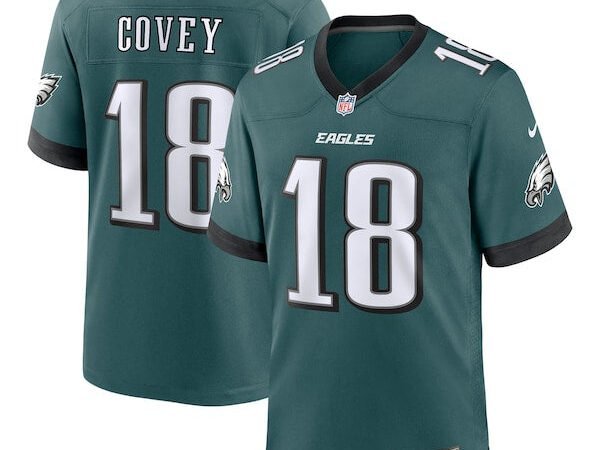 Britain Covey Philadelphia Eagles Nike Team Game Jersey - Midnight Green
