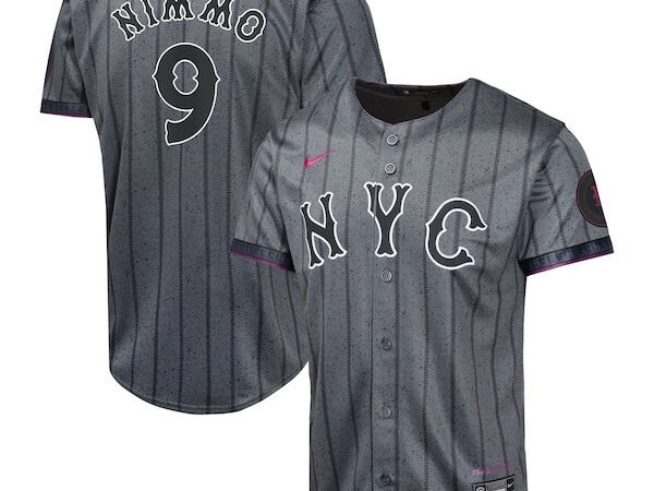 Brandon Nimmo New York Mets Nike Youth 2024 City Connect Limited Player Jersey - Graphite