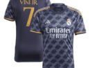 Vinicius Junior Los Merengues adidas 2023/24 Away Replica Player Jersey - Navy