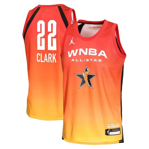 Caitlin Clark Jordan Brand Youth 2025 WNBA All-Star Game Explorer Edition Victory Player Jersey - Orange